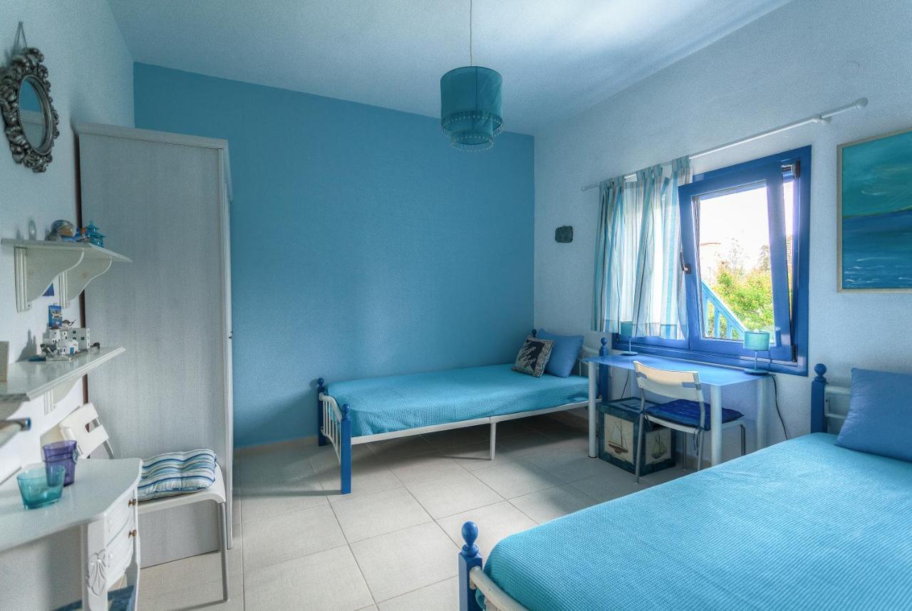Navy Greece Villa With Swimming Pool & Sea View Makrygialos Esterno foto