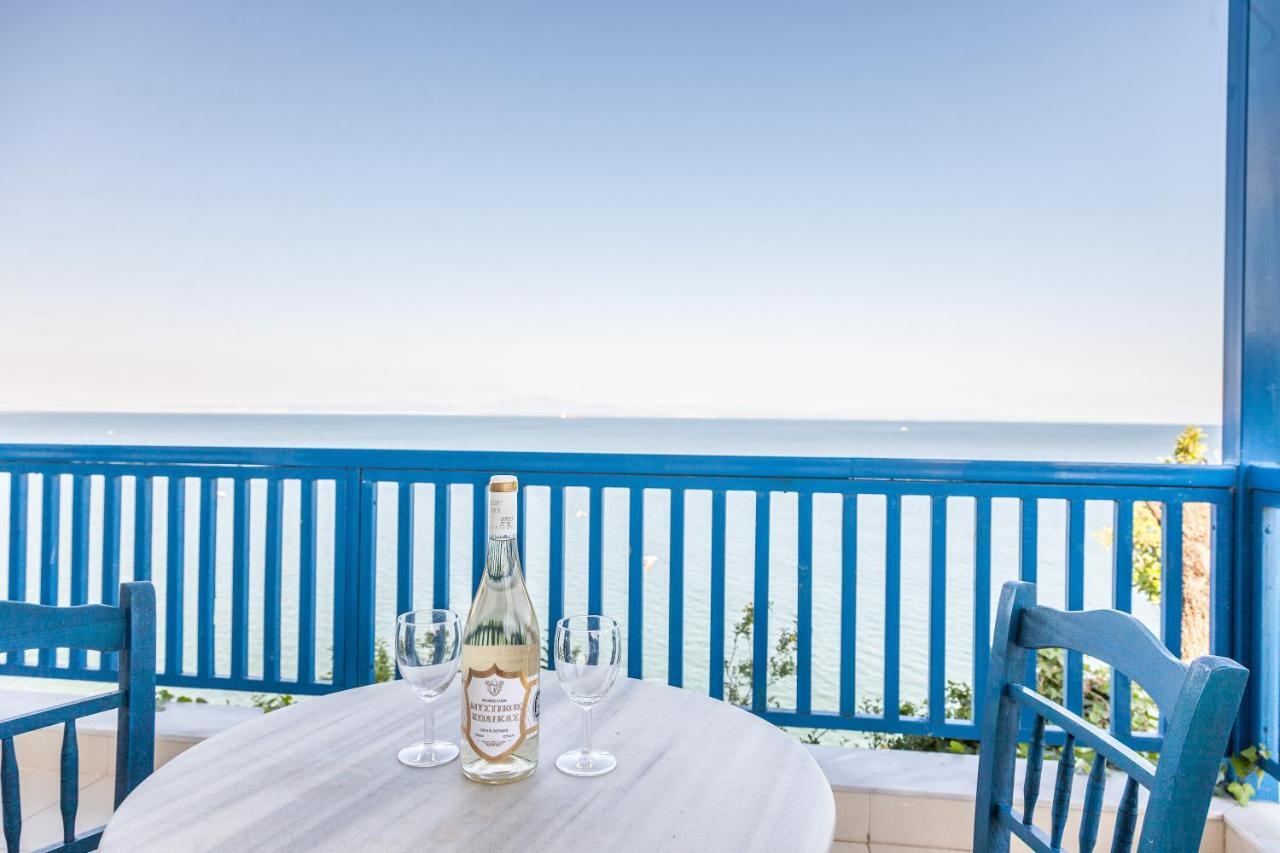 Navy Greece Villa With Swimming Pool & Sea View Makrygialos Esterno foto