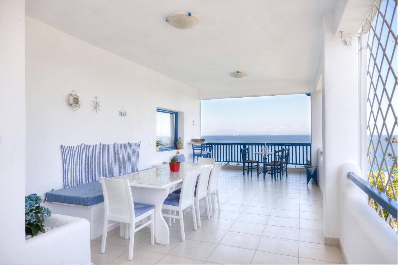 Navy Greece Villa With Swimming Pool & Sea View Makrygialos Esterno foto